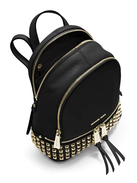 michael kors purse backpack black|More.